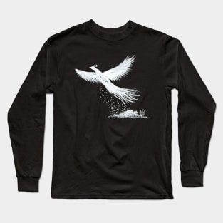 White Phoenix raising from the ashes Long Sleeve T-Shirt